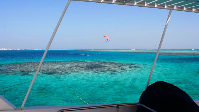 Aussicht von der KiteAdventure auf die Soma Bay