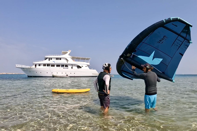 Wingsurfen und Wingfoilen lernen in der Soma Bay